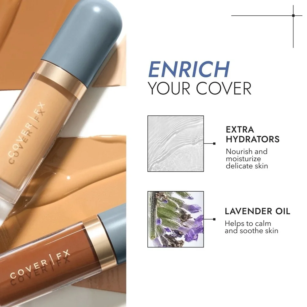COVER FX Skin Discovered Longwear Full Coverage Concealer - M2 -Buildable Crease